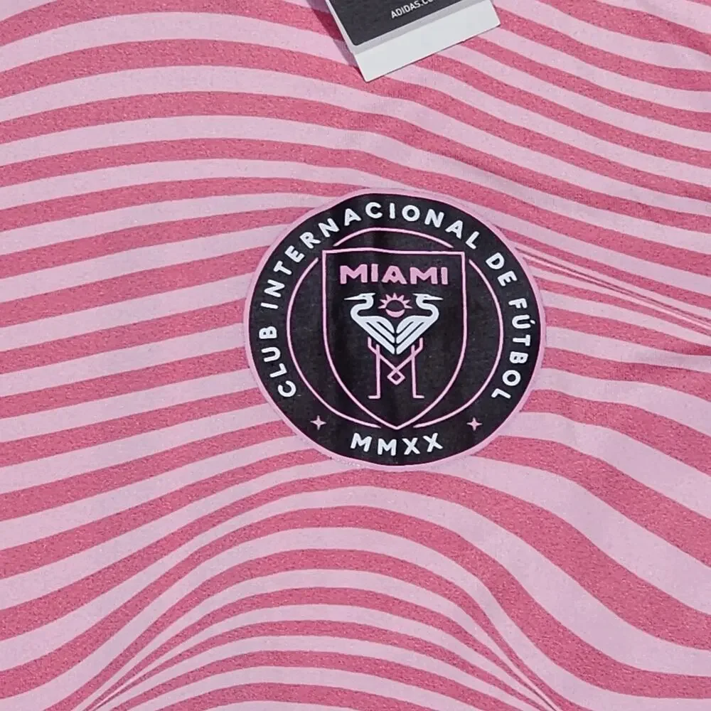 adidas T-Shirt Adult 2XL Inter Miami CF Lionel Messi #10 Pink New